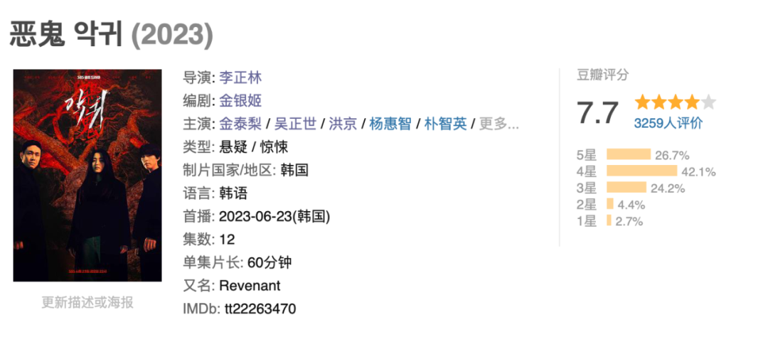 恶鬼（韩语中字）